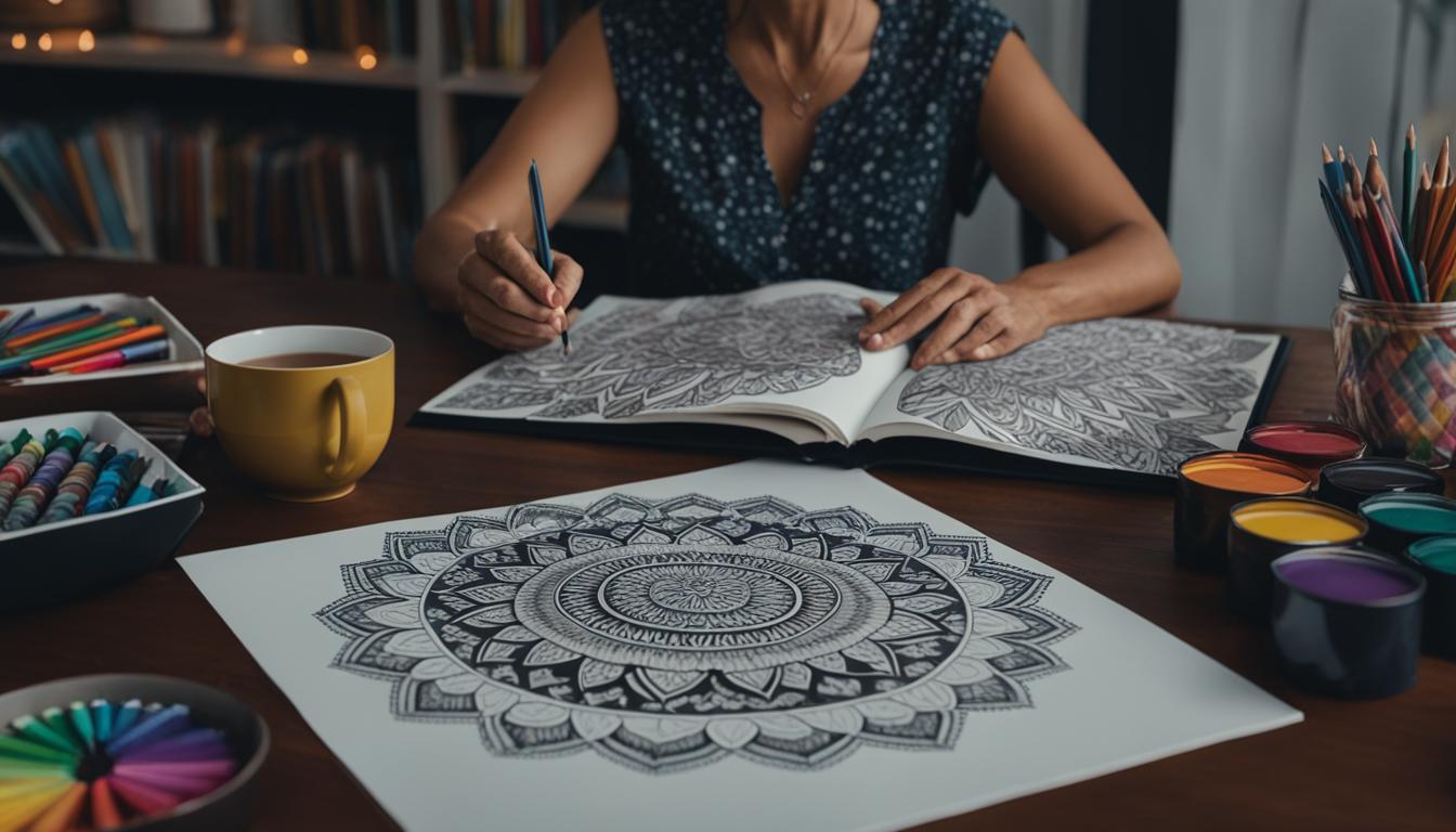 relaxation with adult coloring books